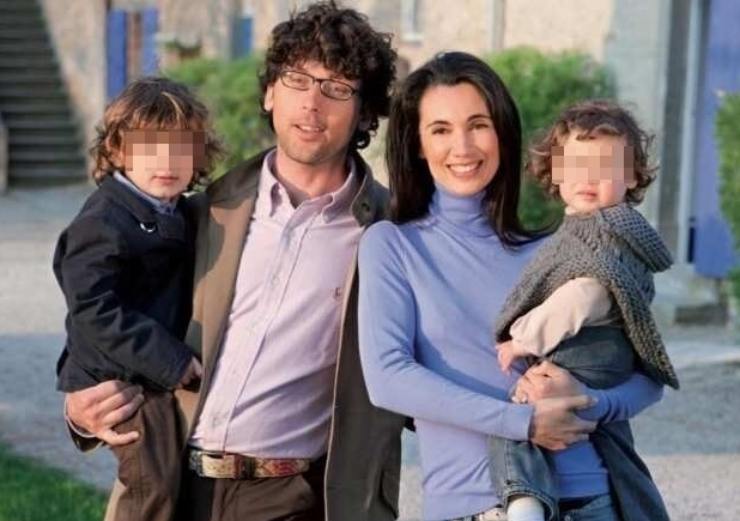 Csaba Dalla Zorza con la famiglia 