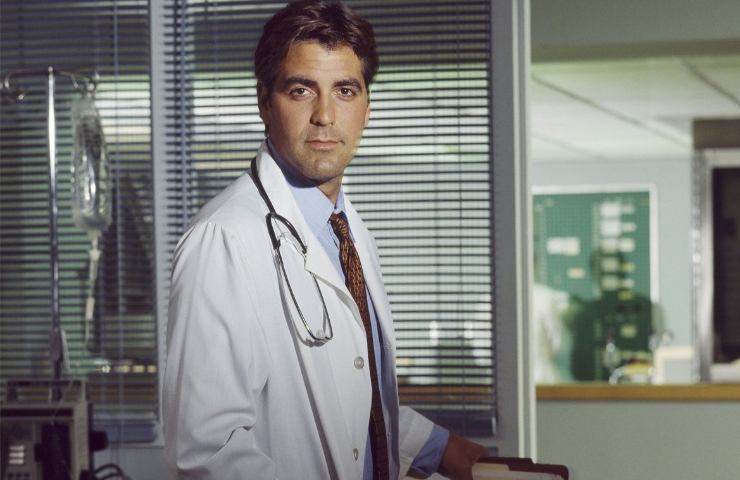George Clooney nei panni di un medico nella serie E.R. Medici in prima linea