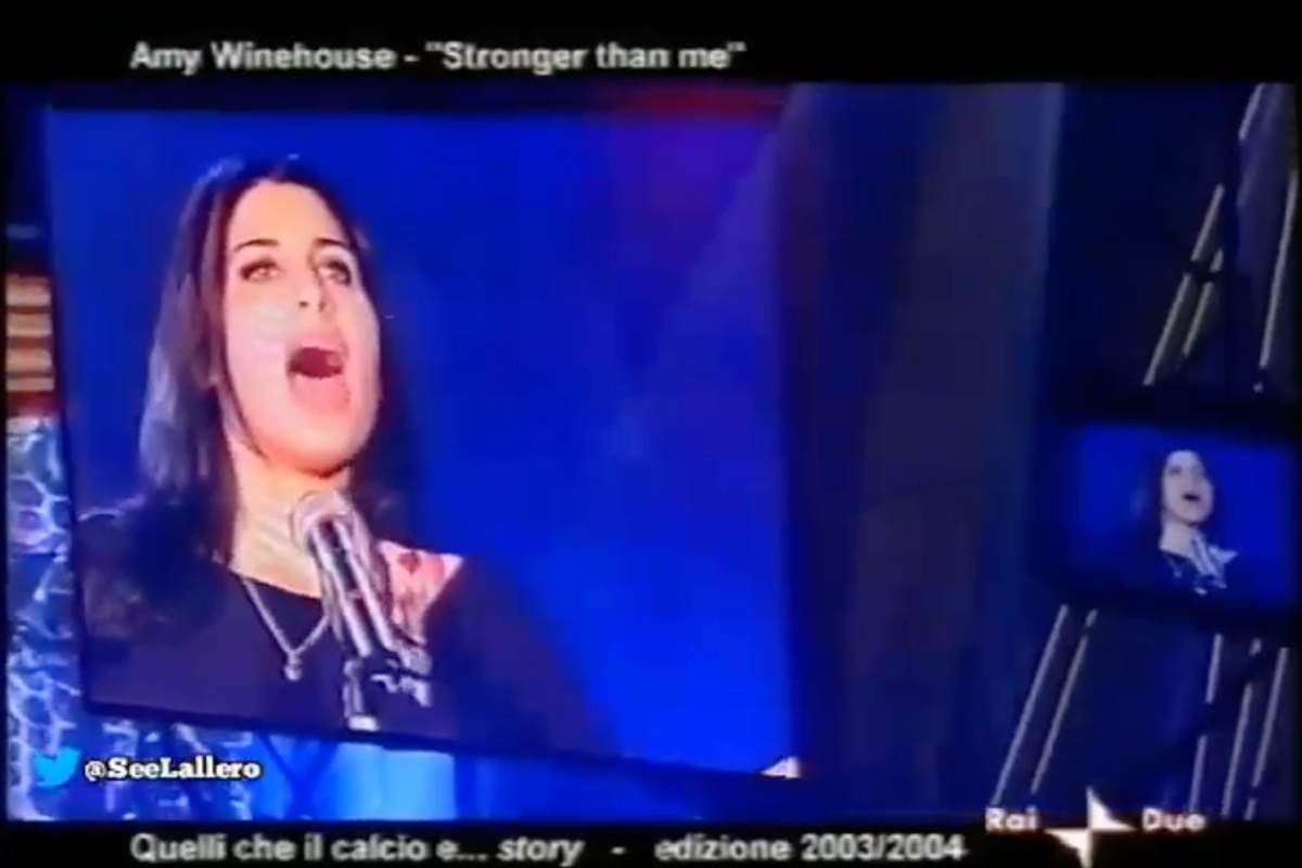 Amy Winehouse a Quelli che il Calcio nel 2004
