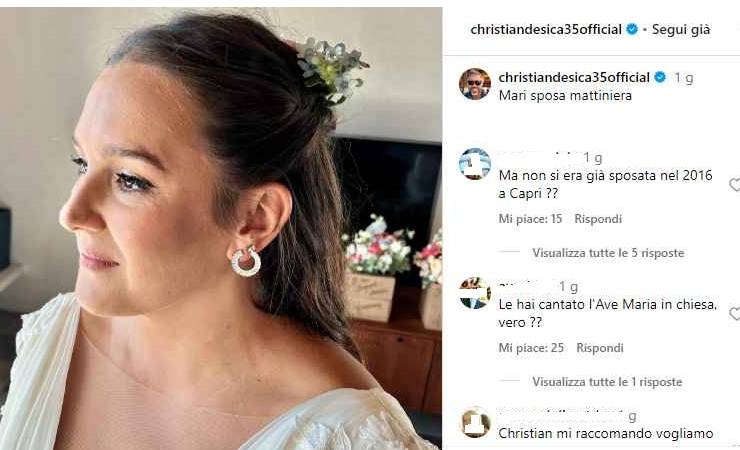 Matrimonio di Maria Rosa De Sica (figlia di Christian): l'abito e il ...