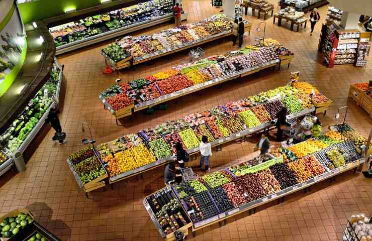 All'interno di un supermercato