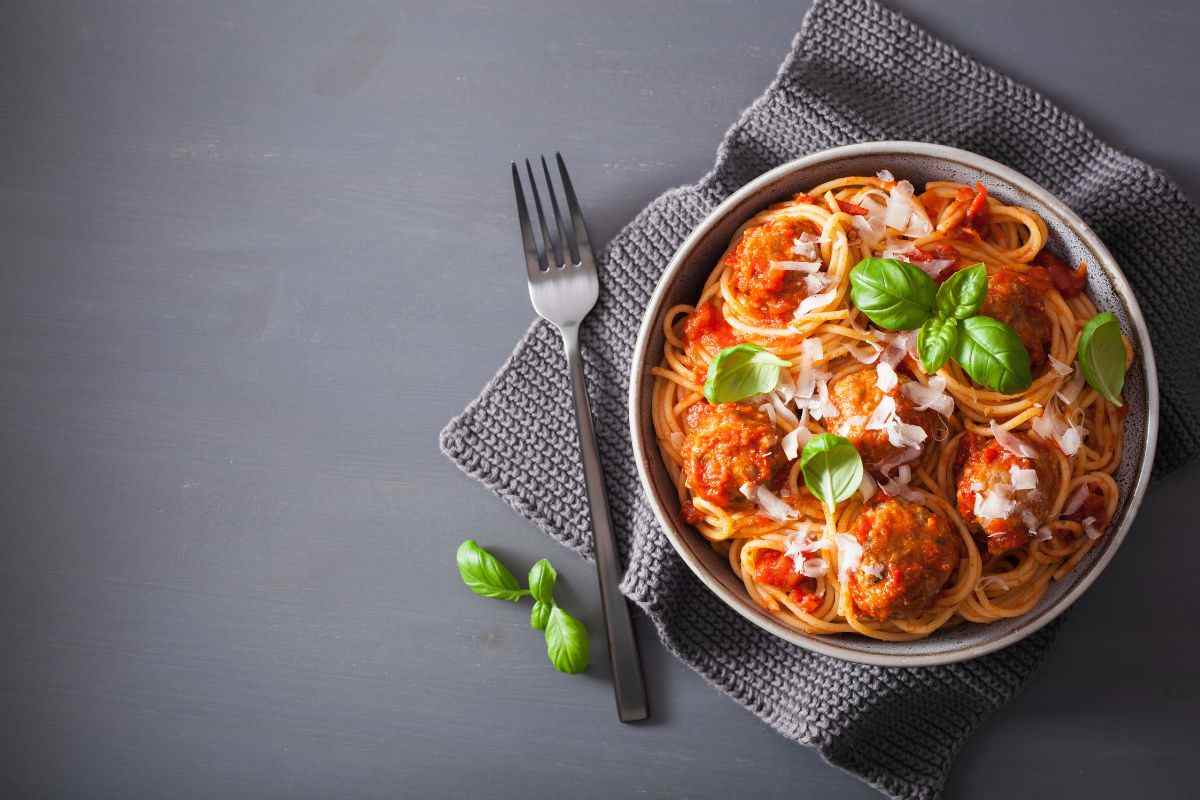 Spaghetti con polpette