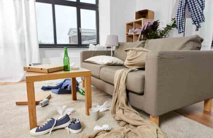 5 errori che rendono la casa disordinata e sporca